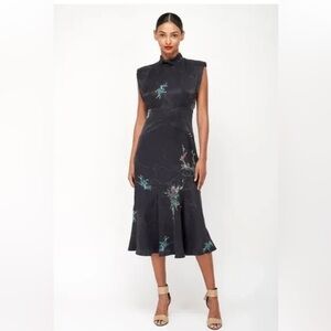 Equipment Women's Jillian Midi Dress in True Black Multi